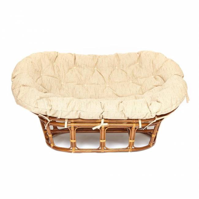 Диван Мамасан/Mamasan (23/02 W) /с подушкой/ подушка 182х119см, 169х102х80см, пекан орех, ткань, старт Pecan (орех)