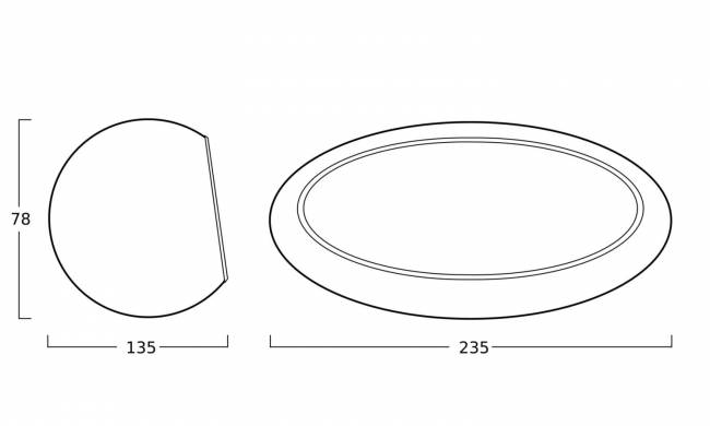 Подвесное кресло-кокон "Bios Alpha", Черное