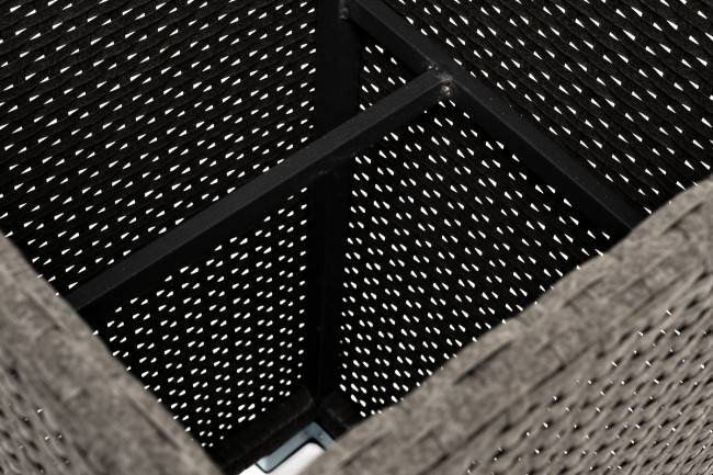 "Капучино" кашпо для цветов плетеное из искусственного ротанга, цвет бежевый