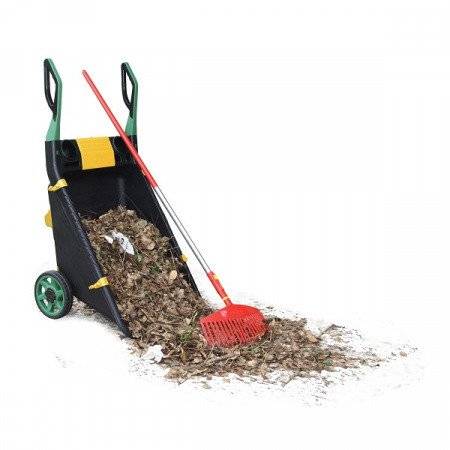 Садовая тележка черный/зеленый 80 л