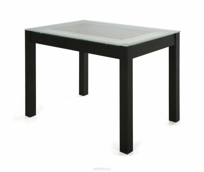 Стеклянный обеденный стол СтолЛайн Шекспир (Венге / Стекло белое)