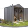 Хозблок SKOGGY секционный с двускатной крышей 2 х 2 м, цинковый