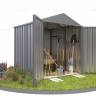Хозблок SKOGGY секционный с двускатной крышей 2 х 2 м, цинковый
