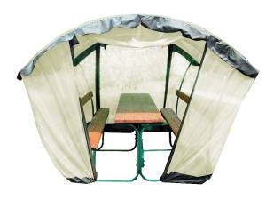 Чехол 2900х2000х2050 зеленый, бежевый для беседки