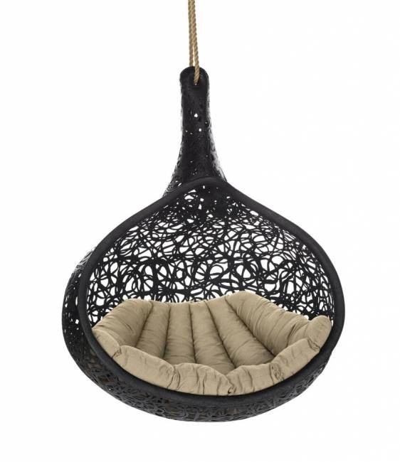 Подвесное кресло-кокон "Bios Nest", Черное