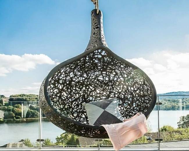 Подвесное кресло-кокон "Bios Nest", Черное