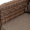 "Прованс" диван из искусственного ротанга трехместный, цвет коричневый