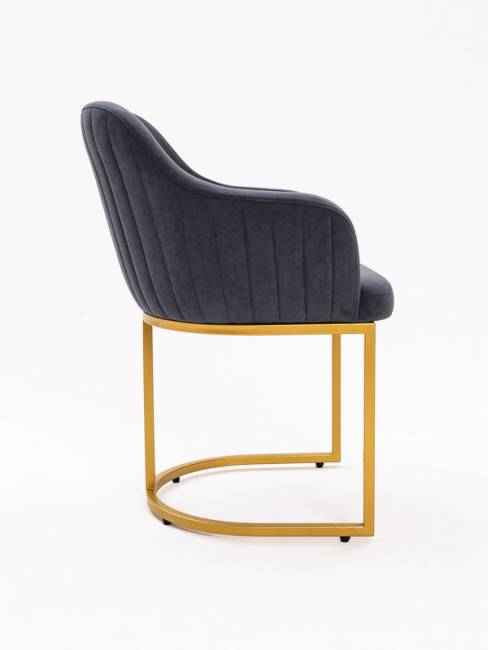 Стул Amely Grafit / Gold