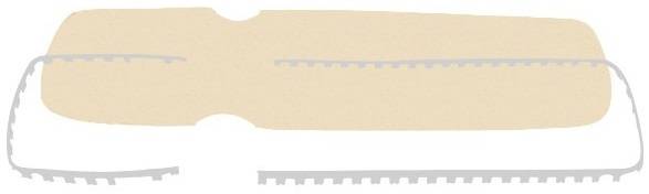 Ремкомплект к лежаку Ricambio Alfa-Omega белый, бежевый