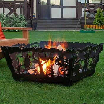 Чаша для огня «Лесные Просторы» квадратный