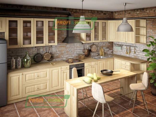 Шкаф навесной 800 х 300 х 900 филенка, сосна, без покраски