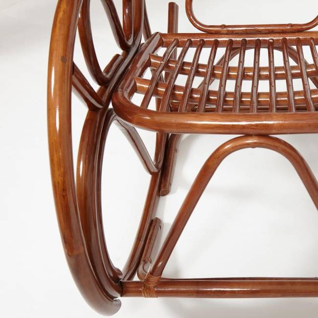 Кресло-качалка Виенна/Vienna (разборная) /без подушки/ натуральный ротанг, 58х133х102см, пекан орех орех ротанг top quality Кресло-качалка Виенна/Vienna (разборная) /без подушки/ натуральный ротанг, 58х133х102см, пекан орех орех ротанг top quality