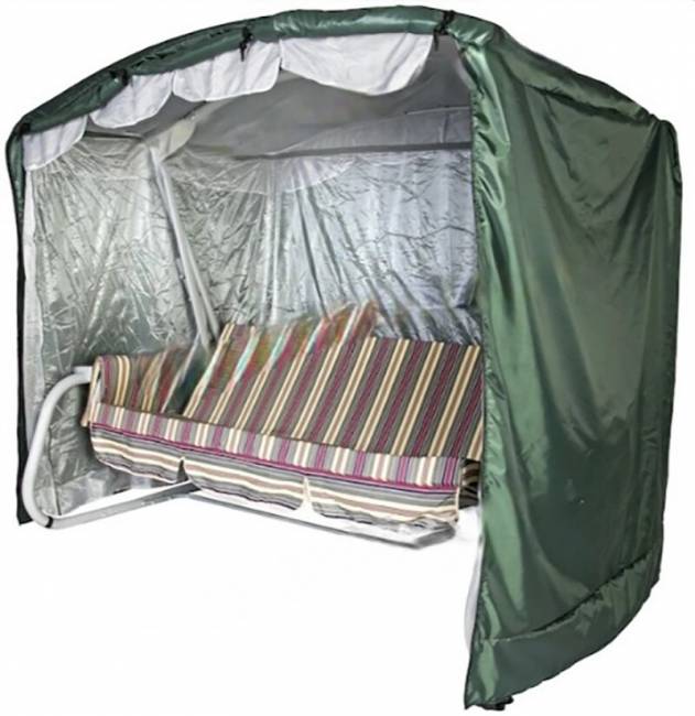 Чехол для садовых качелей Дефа Люси Премиум - 245х140х185, зеленый Чехол для садовых качелей Дефа Люси Премиум - 245х140х185, зеленый