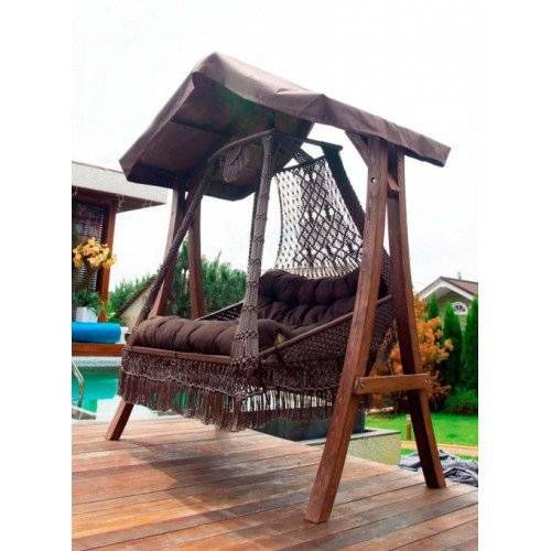 Подвесные плетеные качели СЕАРА, Без каркаса!!!