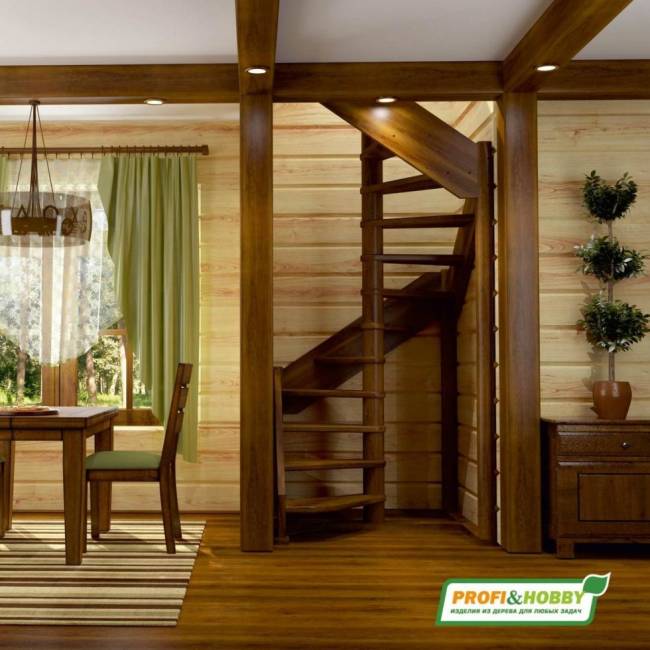 Деревянная лестница ЛС-1.2х