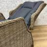 Кресло с регулируемой спинкой из искусственного ротанга "BURSA", бежево-коричневое Кресло с регулируемой спинкой из искусственного ротанга "BURSA", бежево-коричневое