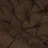 Кресло Папасан/Papasan (23/01 W) /с подушкой/ диаметр подушки 125см, 115х101х104см, античный черно-коричневый, ткань коричневый, Antique brown (античный черно-коричневый)