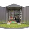 Хозблок SKOGGY секционный с двускатной крышей 3 х 2 м, цинковый