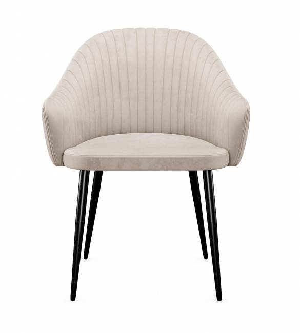 Стул DikLine 439 поворотный, C103 крем, ножки черные Стул DikLine 439 поворотный, C103 крем, ножки черные