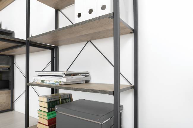 Стеллаж Трувор 13.151.01 цвет дуб гранж песочный/интра Стеллаж Трувор 13.151.01 цвет дуб гранж песочный/интра