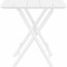 Стол пластиковый складной Helen Folding Table 60 белый 600х600х740 мм