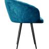 Стул DikLine 442 поворотный, M19 бирюза, ножки черные