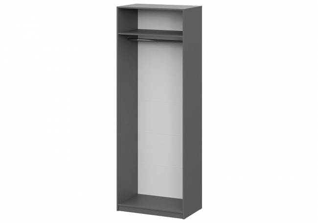 Шкаф Даиго двухстворчатый графит серый