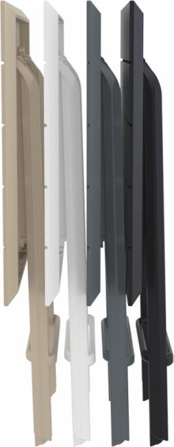 Стол пластиковый складной Helen Folding Table 60 бежевый 600х600х740 мм