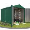 Хозблок SKOGGY секционный с двускатной крышей 3 х 2 м, зелёный мох