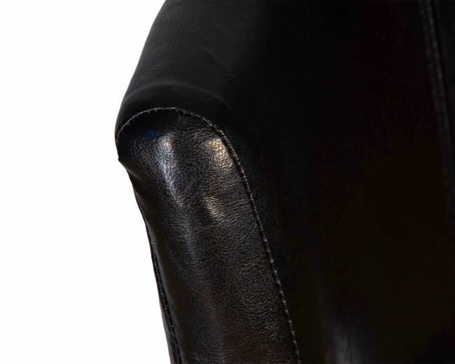 Вращающийся полубарный стул DOBRIN JOHN COUNTER, капучино, черный