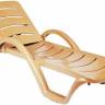 Шезлонг-лежак пластиковый Havana тик 1870x540x300 мм