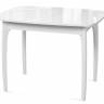 Стол DikLine M15 белый/стекло белое optiwhite