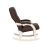 Кресло-качалка Leset Дэми Слоновая кость Malmo 28 (коричневый) Кресло-качалка Leset Дэми Слоновая кость Malmo 28 (коричневый)