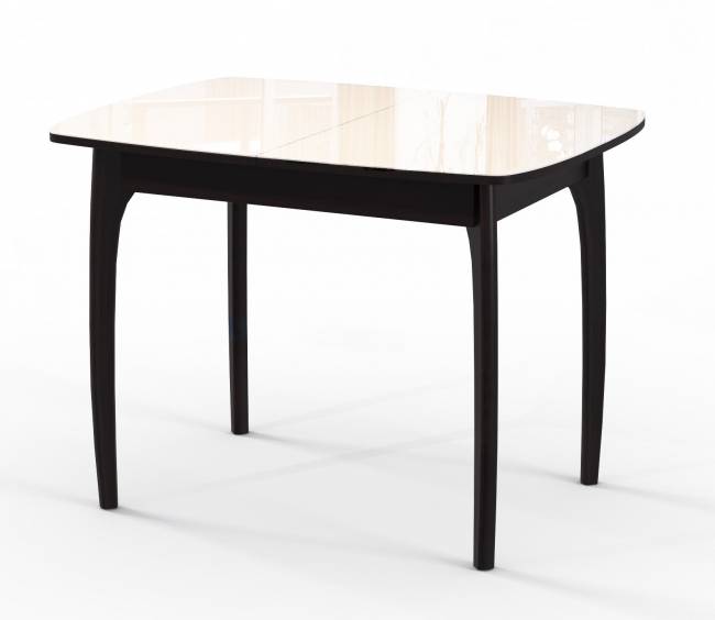 Стол DikLine M40 венге/стекло бежевое optiwhite