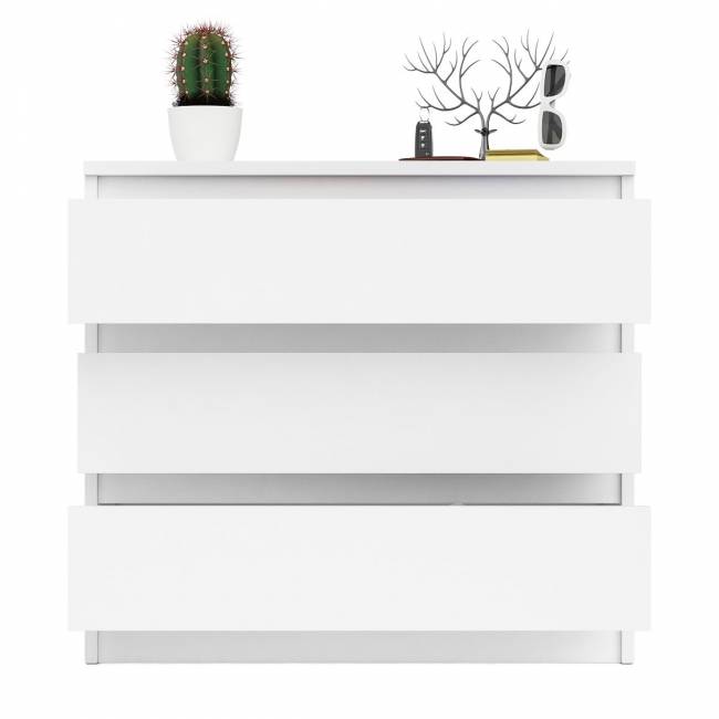 Комод три ящика Мори МК800.1 цвет белый