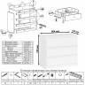 Комод три ящика Мори МК800.1 цвет белый