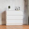 Комод три ящика Мори МК800.1 цвет белый