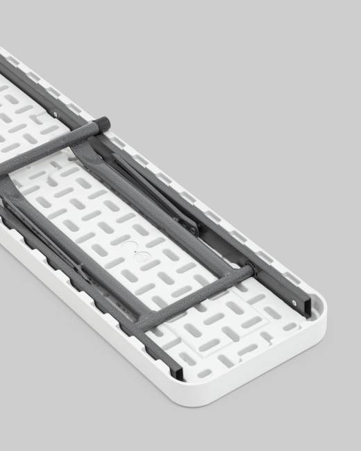 Скамейка складная 152*25*42 см белая