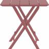 Стол пластиковый складной Helen Folding Table 60 марсала 600х600х740 мм