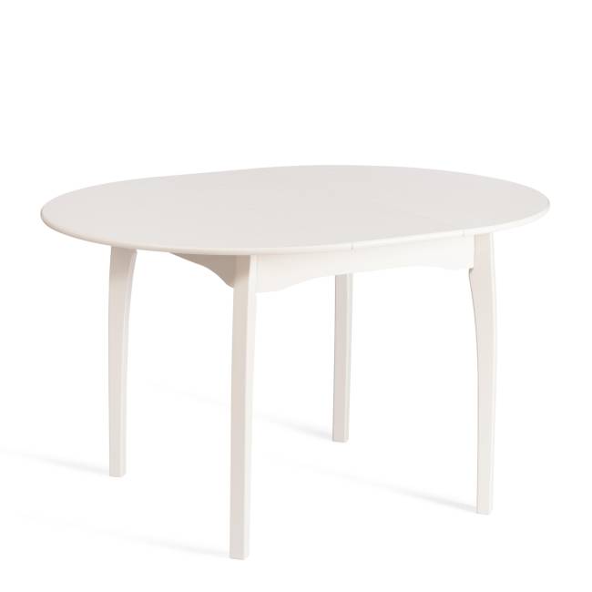 Стол обеденный раздвижной Диамант/Diamante бук, МДФ, шпон дуба, Д100х100-130х75см, айвори вайт Ivory white бук, мдф, шпон дуба Стол обеденный раздвижной Диамант/Diamante бук, МДФ, шпон дуба, Д100х100-130х75см, айвори вайт Ivory white бук, мдф, шпон дуба