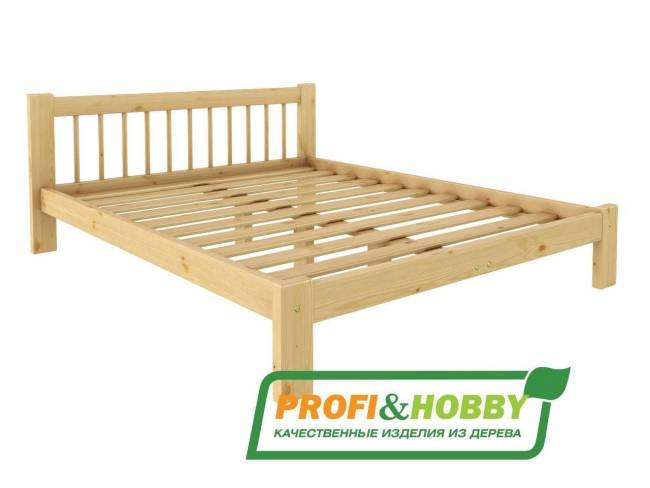 Кровать деревянная "Дачная" 1800 х 1900, сосна