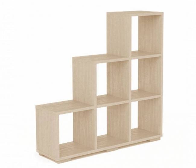 Стеллаж Стильный 108 СС-1 венге светлый