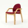 Стул-кресло Джуно 2.0 натур/красный