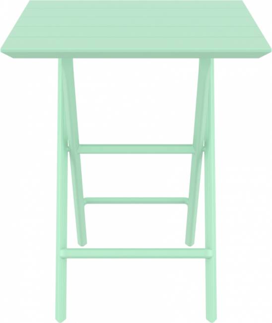 Стол пластиковый складной Helen Folding Table 60 опаловый зеленый 600х600х740 мм
