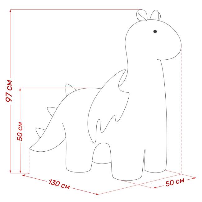 Пуф Leset Дракон Премиум Omega 45 Пуф Leset Дракон Премиум Omega 45