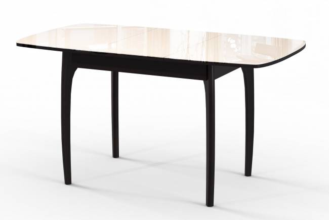 Стол DikLine M15 венге/стекло бежевое optiwhite