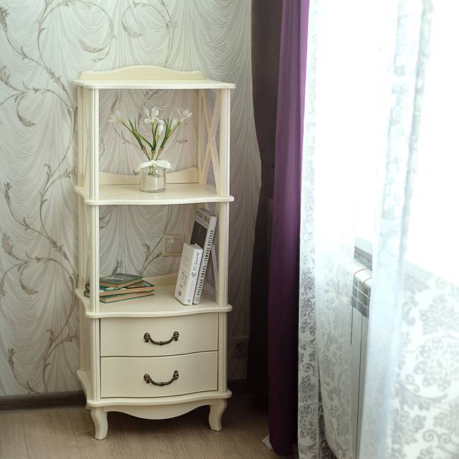 Этажерка Джульетта 2 уровня, дуб шампань Л