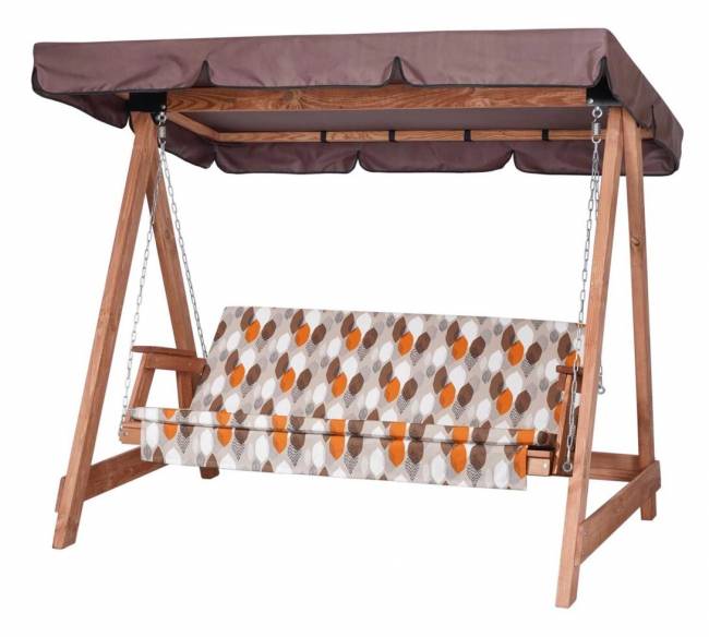 Матрас цветной "Листья" для деревянных качелей СЕЛЕНА Матрас цветной "Листья" для деревянных качелей СЕЛЕНА