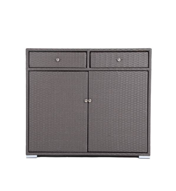 "Мальта" тумба плетеная из искусственного ротанга, цвет графит