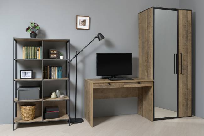 Стеллаж Трувор 13.151.02 цвет дуб гранж песочный/интра